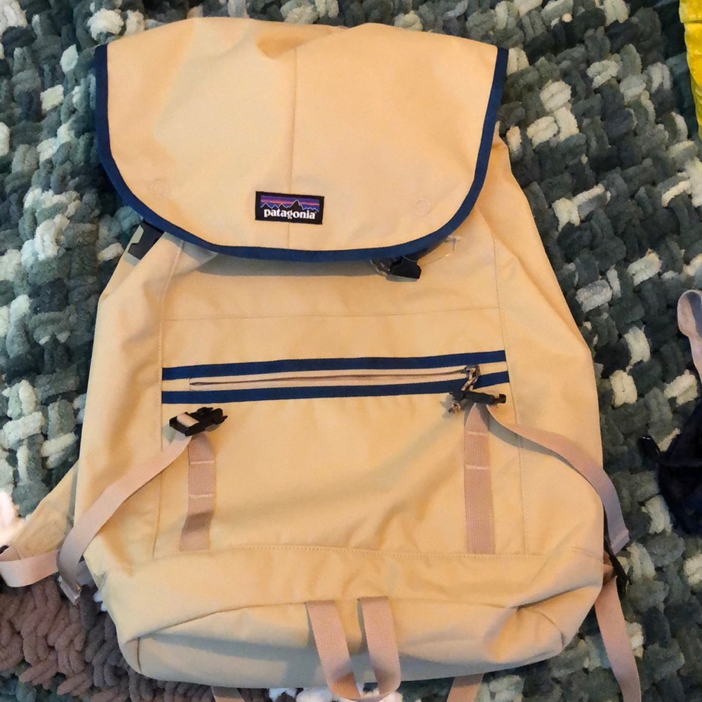 Patagonia tan backpack